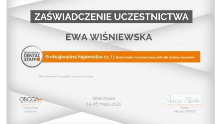 E.Wiśniewska-1 - certyfikat