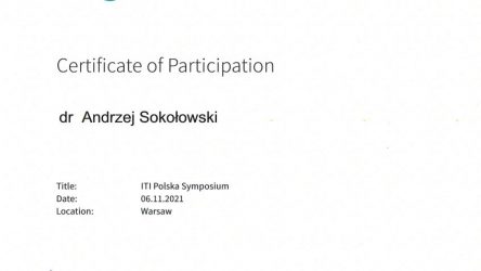 Andrzej Sokołowski - cert ITI
