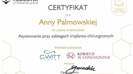 certyfka A.Palmowska